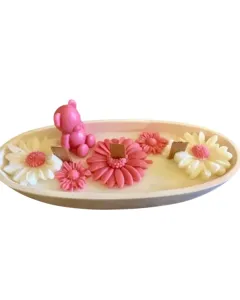 Teddy Bear Candle Plate
