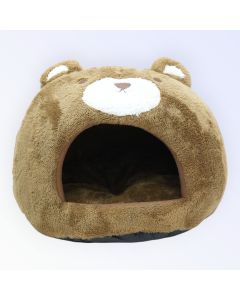 Cozy Bear Pet Bed-Brown