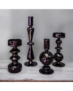 Black Set of Candle Holders