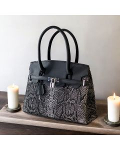 Luxurious Snake Leather Bag - Large