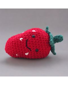 Fluffy Crochet Strawberry Plushy