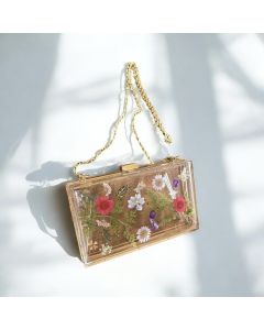 Floral Resin Bag (Pink)