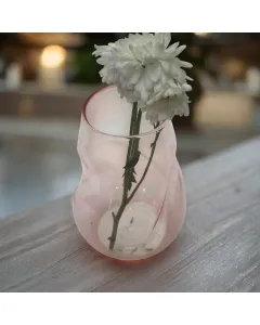 Squished Recycled Colored Vase - Pink available at The Scout - Amman, Jordan