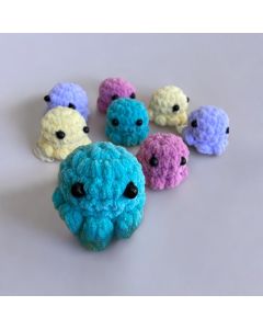 Fluffy Crochet Mini Octopus Plushy