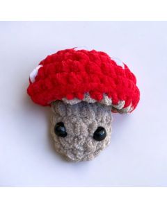 Fluffy Crochet Mini Mushroom Plushy