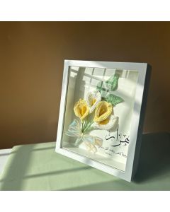 Frame with Calla Flowers