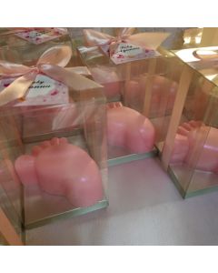 Baby Foot-Shaped Soap in Gift Box for Newborn Celebrations