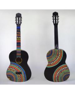 Guitar with "African Art"