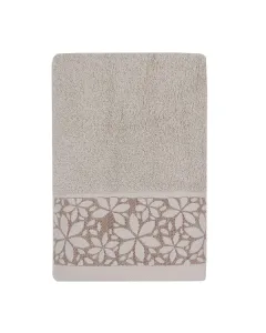 Nova Home Cairo Embroidered Towel - 100% Cotton - 30x50 Cm - Beige available at The Scout - Amman, Jordan