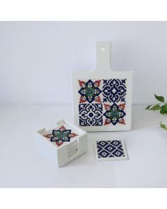 Handmade Trivet & Coaster Box (Red)