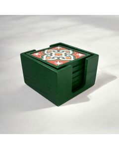 Handmade Coaster Box Set (Green)