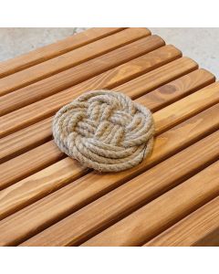 Braided Jute Coaster 4-M