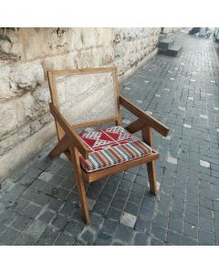 VIP Handmade Teak Chair - Red/White