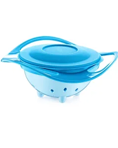 Babyjem 360-degree Swivel Design Bowl - Blue