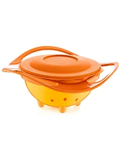 Babyjem 360-degree Swivel Design Bowl - Orange