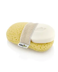 Babyjem Baby Bath Sponge With Handgrip - Yellow