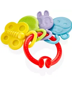 Babyjem Teether Rattle - Red