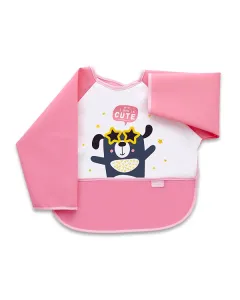 BabyJem Poly Bib - Long Sleeves - Pink