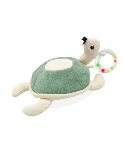 BabyJem Soft Baby Turtle Rattle Toy - Mint