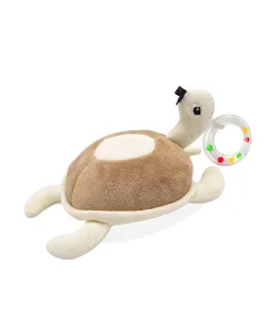 BabyJem Soft Baby Turtle Rattle Toy - Brown