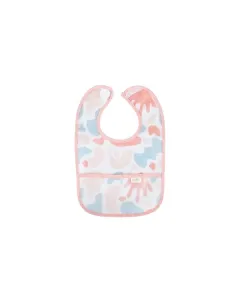 BabyJem Puzzle Double Sided Waterproof Baby Bib , 6 - 24 months - Pink