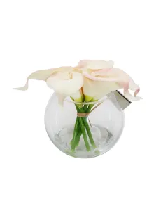 Nova Home "Calla Lily" Artificial Flower Arrangement - 14 cm - Pink