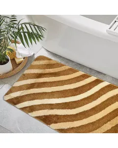 Nova Home "Cable" Bath Mat - 60x90 cm - Beige