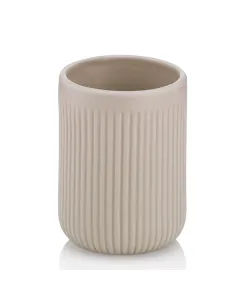 Kela Adele Ceramic Bathroom Tumbler - Silver Grey