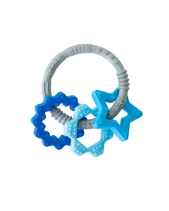 Babyjem Silicone Ring Teether - Blue