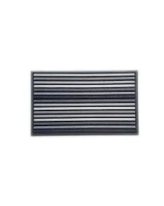 Nova Home Stripes Printed Outdoor mat W/Rubber Backing - 45x75 cm - Grey