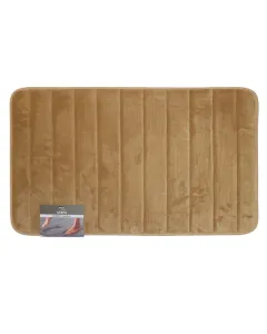 Nova Home Steps Memory Foam Non-Slip Bath Mat - 50x80 Cm - Linen