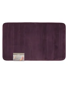 Nova Home Steps Memory Foam Non-Slip Bath Mat - 50x80 Cm - Purple