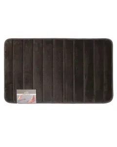 Nova Home Steps Memory Foam Non-Slip Bath Mat - 50x80 Cm - Dark Grey