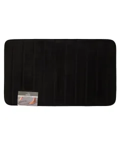 Nova Home Steps Memory Foam Non-Slip Bath Mat - 50x80 Cm - Black