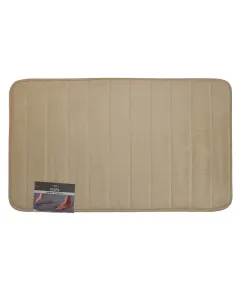 Nova Home Steps Memory Foam Non-Slip Bath Mat - 50x80 Cm - Ivory