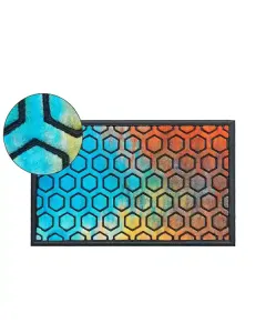 Nova Home Pentagram Outdoor Mat - Multicolor