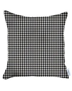 Nova Home Boho Chic Jacquard Cushion Cover - 45x45 cm - Black & White