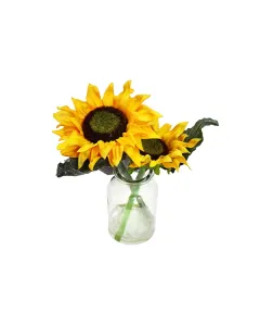 Nova Home "Sun Flower" Artificial Flower Arrangement - 24 cm - Yellow