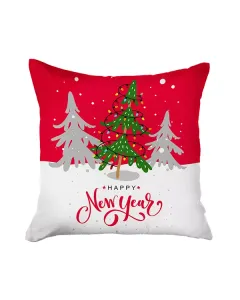 Nova Home Christmas Cushion Cover - 45x45 cm - Red & White