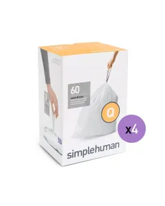 Simplehuman Custom Fit Liners-50-65 L (Code Q) - White