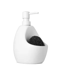 Umbra Joey Soap Dispenser With Sponge Caddy - White