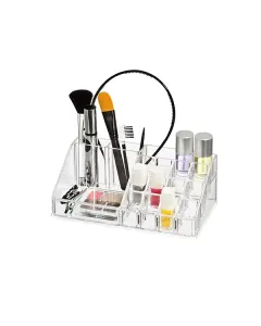 Wenko Femme Cosmetic Organizer With 16 compartment - Clear