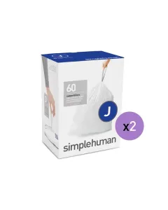 Simplehuman Custom Fit Liners-30-45 L (Code J) - White