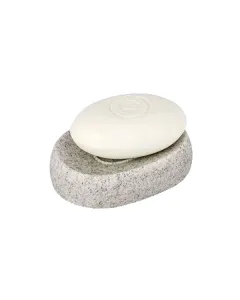 Wenko "Puro" Soap Dish - Plastic Polyresin - Light Grey