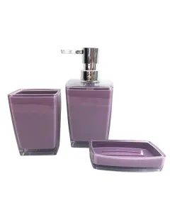 Weva Loose Bath Set, 3 Pieces - Purple