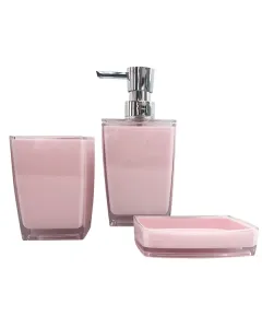 Weva Loose Bath Set, 3 Pieces - Pink