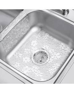 Wenko Flower Sink Mat - White available at The Scout - Amman, Jordan