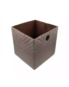 Weva Winsom Foldable Textile Storage Basket - 31x31x31 cm - Taupe available at The Scout - Amman, Jordan