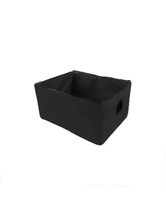 Weva Winsom Foldable Textile Storage Basket - 19x26x13 cm - Black available at The Scout - Amman, Jordan
