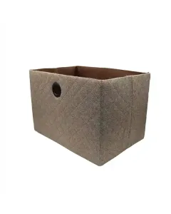 Weva Hammer Foldable Textile Storage Basket - 38x26x25 cm - Beige available at The Scout - Amman, Jordan
